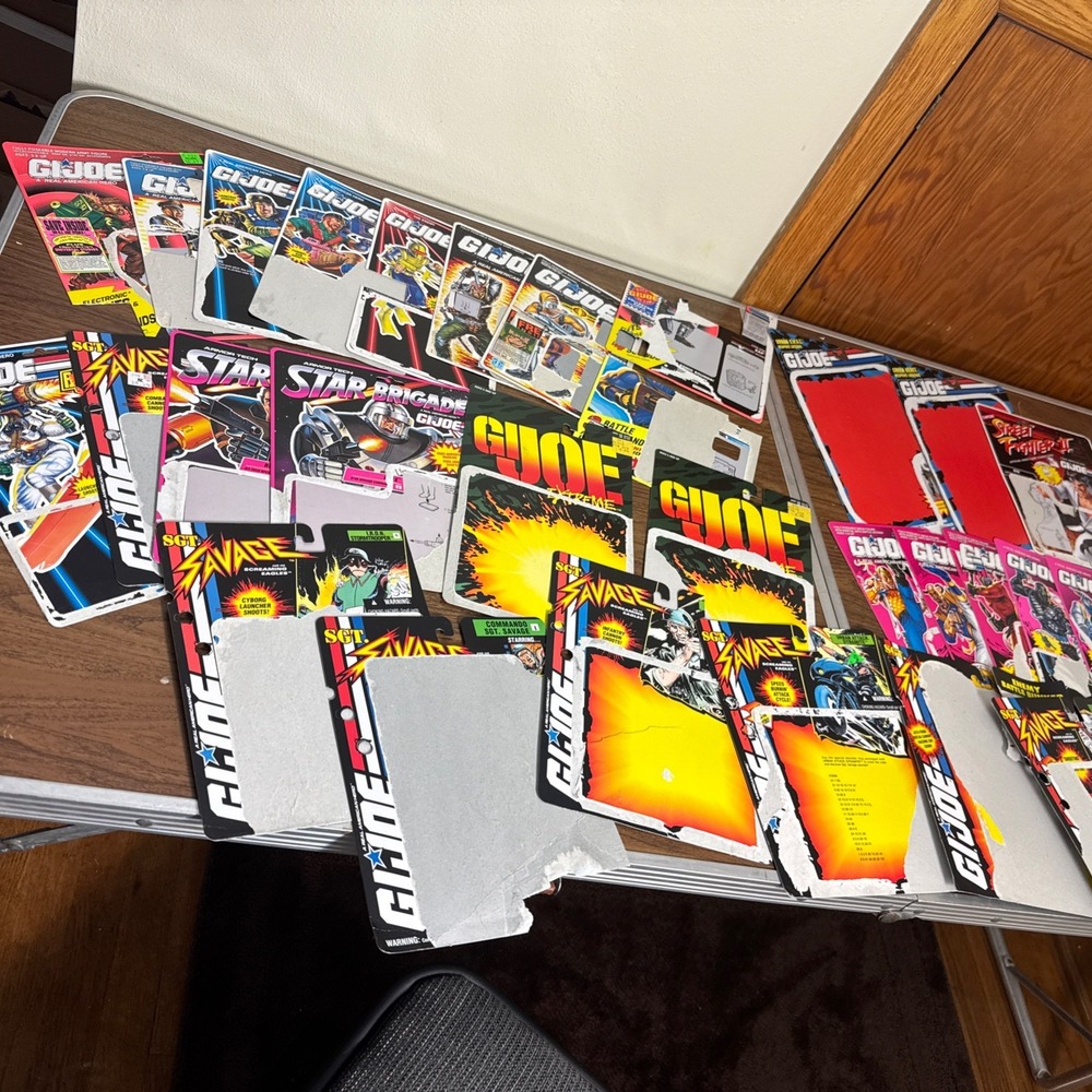 Vintage G.I. Joe Full UNCUT And CUT File Cards‎  Lot  x36